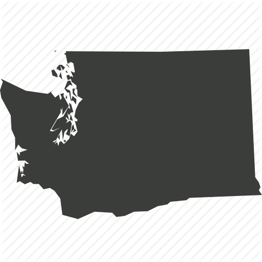 America, Location, Map, State, Usa, Washington Icon