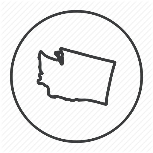 American, Gps, Location, Map, Navigation, State, Washington Icon