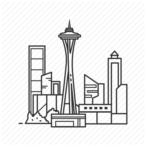 Building, City, Famous Skyline, Seattle, Skyline, Space Needle