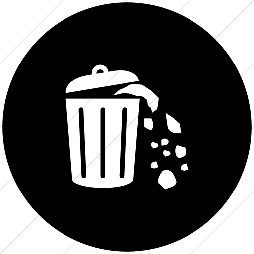 Flat Circle White On Black Ocha Humanitarians Wash