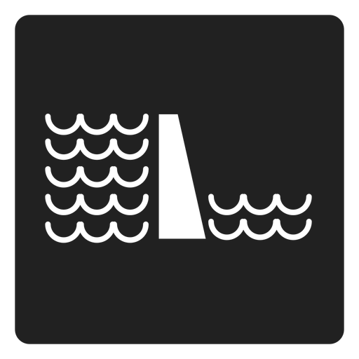 Water Level Square Icon