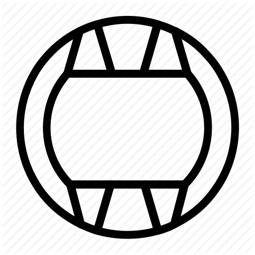 Ball, Outline, Set, Sports, Water Polo Icon