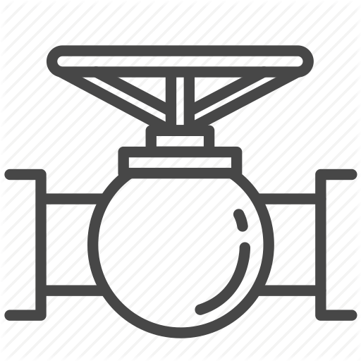 Faucet, Oil, Pipe, Pump, Valve, Water Icon