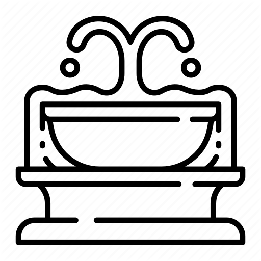 City, Fountain, Garden, Park, Splash, Urban, Water Icon