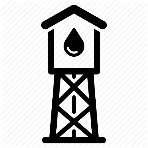 Reservoir, Standpipe, Supply, Tank, Tower, Water Icon