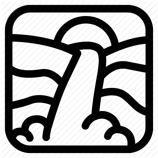 Nature, Vacation, Water, Waterfall Icon