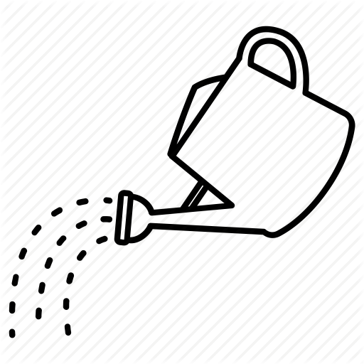 Can, Gardening, Pot, Pouring, Sprinkling, Water, Watering Icon