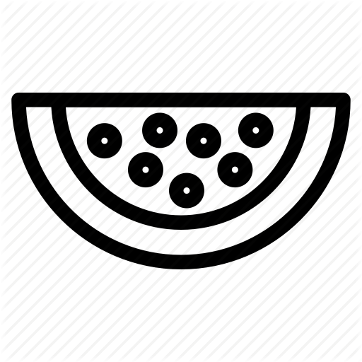 Dessert, Fruit, Melon, Watermelon, Watermelon Icon Icon