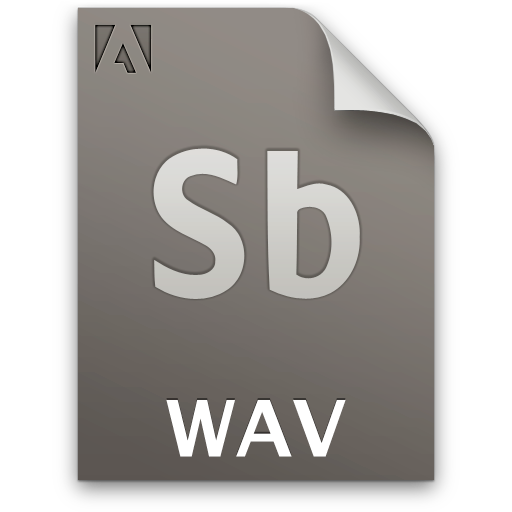 Audio, Document, File, Sb, Secondary, Wav Icon