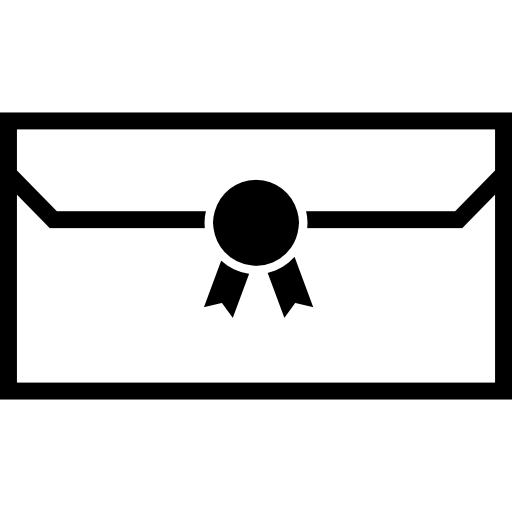 Envelope Outline With Wax Seal Icons Free Download