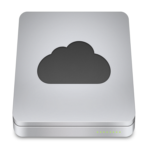 Cloud Icon Unibody Drive Iconset Komfort Zone