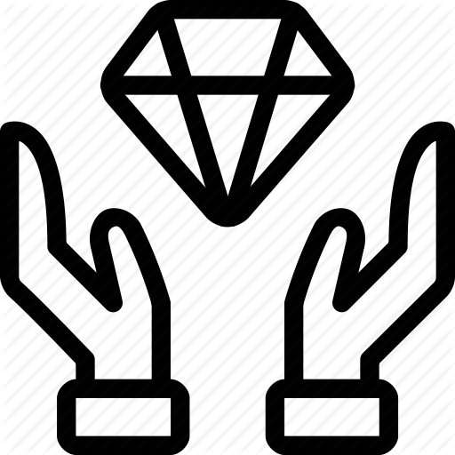 Diamond, Finance, Give, Hand, Money, Payment, Wealth Icon