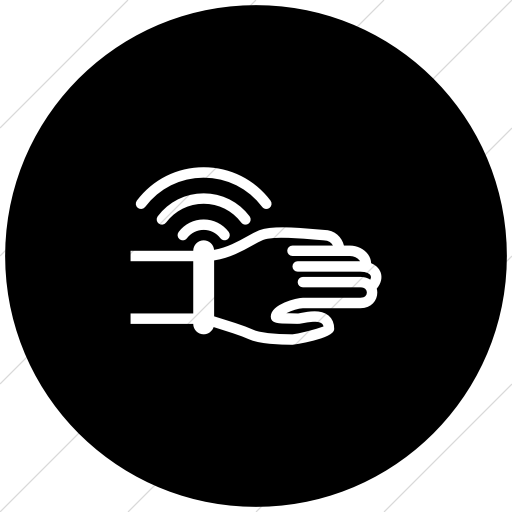 Flat Circle White On Black Iconathon Wearable