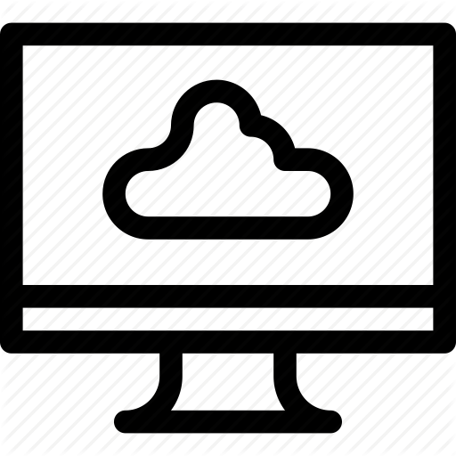 Cloud, Download, Monitor, Size, Space, Upload, Weather Icon