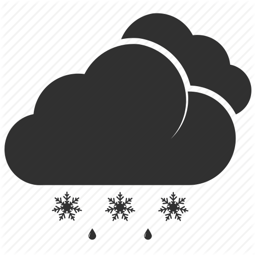 Clouds, Frost, Meteorology, Rain, Snow, Snowflake, Weather Icon