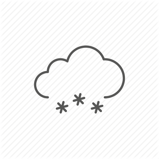 Cloud, Snow, Weather Icon