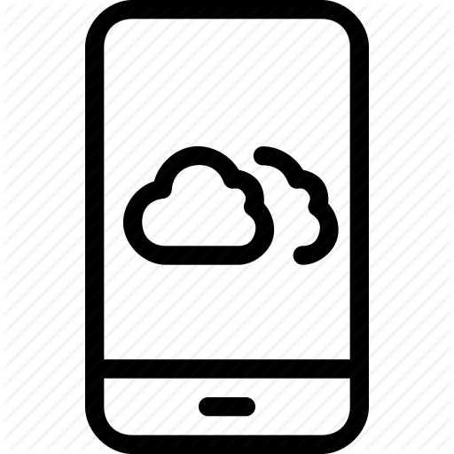 Android, App, Cloudy, Iphone, Phone, Smartphone, Weather Icon