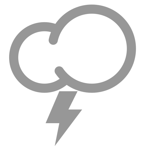 Lightning, Thunder, Weather Icon Free Of Weather Line