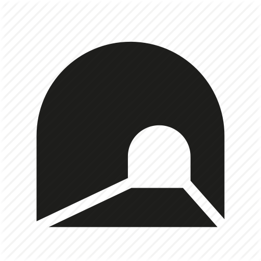 Mountain, Road, Sign, Traffic, Tunnel, Underground Icon