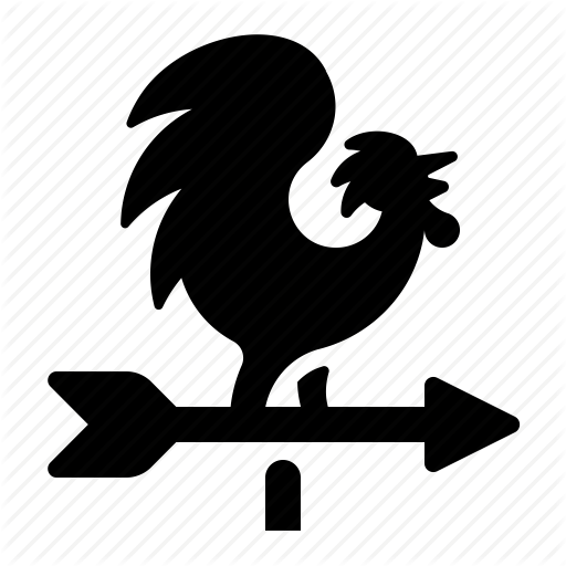 Wind Vane Png Black And White Transparent Wind Vane Black