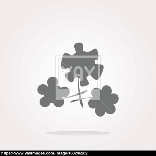 Vector Flower App Web Glossy Icon Button Web Icon Art Graphic
