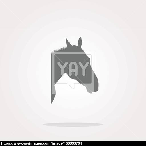 Vector Horse Sign Button, Web App Icon Web Icon Art Graphic Icon