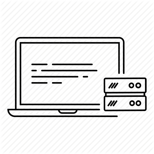 Computer, Database, Hosting, Laptop, Server, Storage, Web App Icon