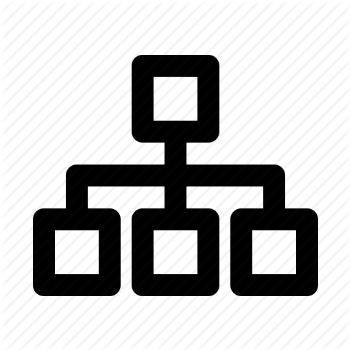 Hierarchy, Organigram, Sitemap, Structure, Web Icon