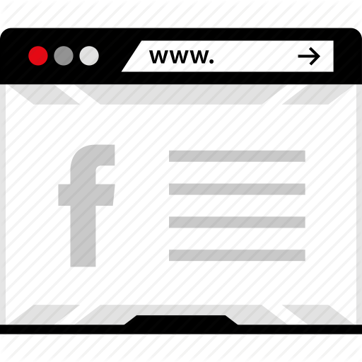 Browser, Facebook, Internet, Online, Social, Web Icon Icons Flat