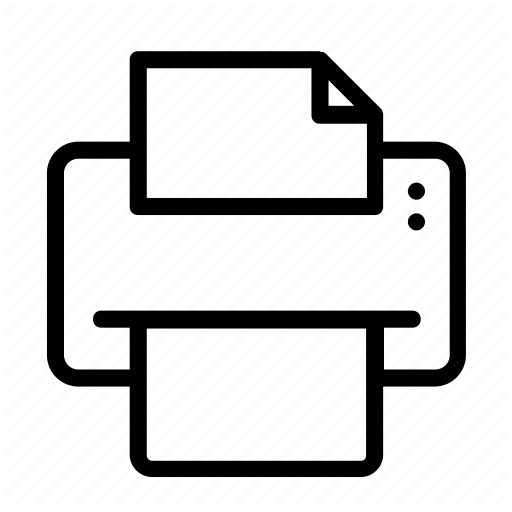 Icon, Isolated, Printer, Vector Icon