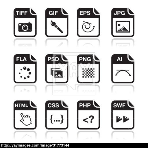Type Black Icons