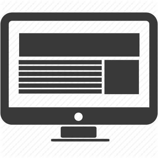 Communication, Document, Form, Monitor, Page, Text, Web Icon