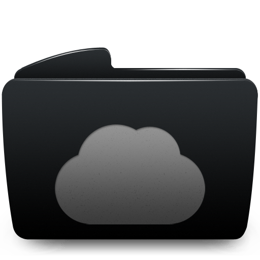 Black, Folder, Web Icon