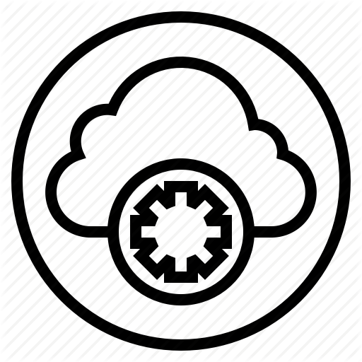 Botton, Cloud, Gear, Web Icon