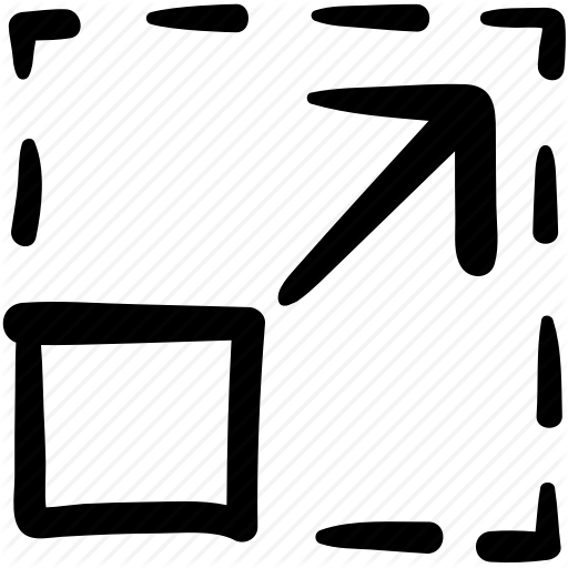 Design, Doodle, Enlarge, Expand, Full Screen, Size, Web Icon