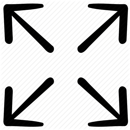 Arrow, Doodle, Enlarge, Expand, Full Screen, Size, Web Icon