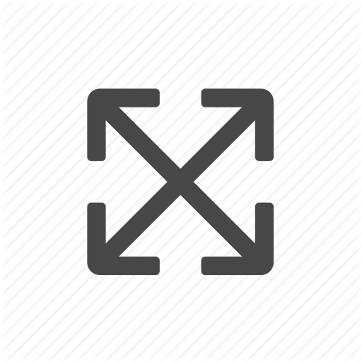 Arrow, Doodle, Enlarge, Expand, Size, Web Icon