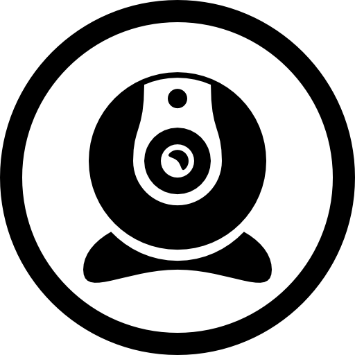 Webcam Tool Interface Symbol In Circular Outline Icons Free Download