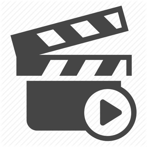 Clapperboard, Movie, Multimedia, Play, Record, Video, Webinar Icon