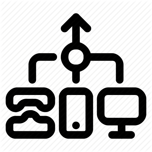 Channel, Cross, Omnichannel, Organization, System Icon