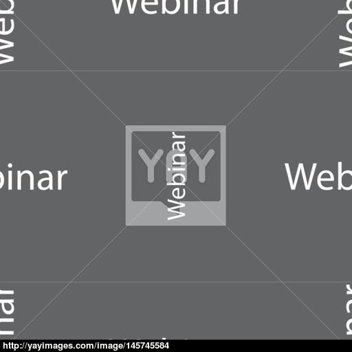 Webinar Web Camera Sign Icon Online Web Study Symbol Seamless