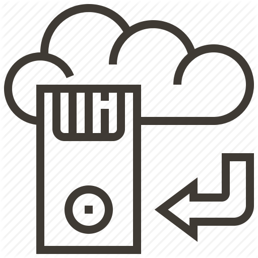 Arrow, Cloud, Device, Technology, Web, Web Hosting Icon