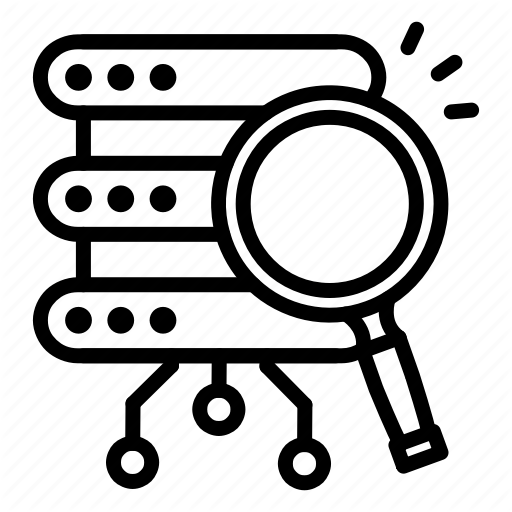 Data, Database, Search, Searching, Web Hosting Icon