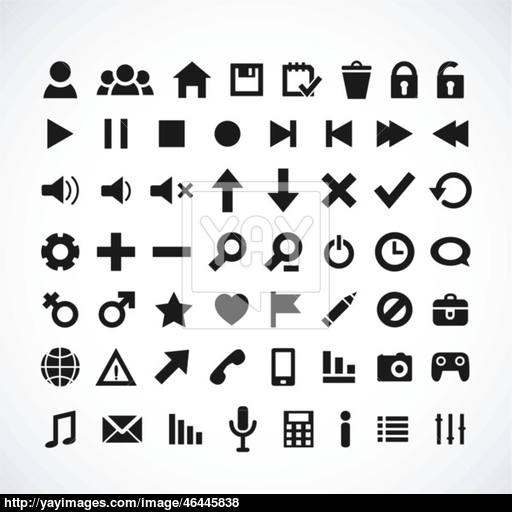 Web Icon Set Vector