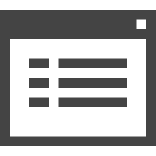 Menu, Browser, Website, Interface, List Icon