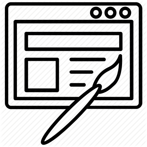 Web Design, Web Development, Web Page, Website Template Icon