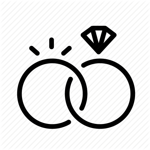 Celebration, Circles, Diamond, Marriage, Matrimony, Ring, Wedding Icon