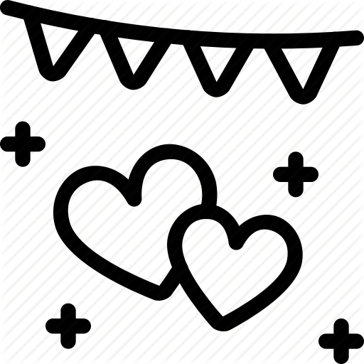 Celebration, Heart, Love, Party, Reception, Romance, Wedding Icon