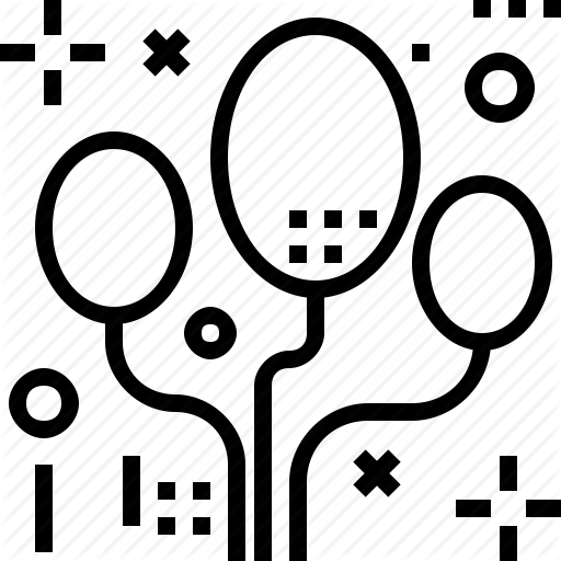 Balloons, Celebrate, Fun, Party, Wedding Icon