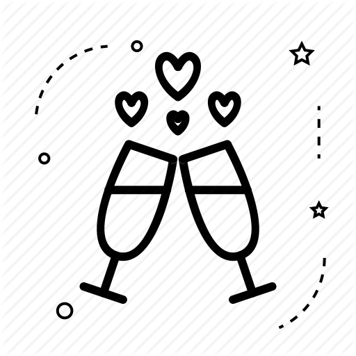 Day, Drinks, Love, Romance, Schedule, Wedding, Wedding Reception Icon